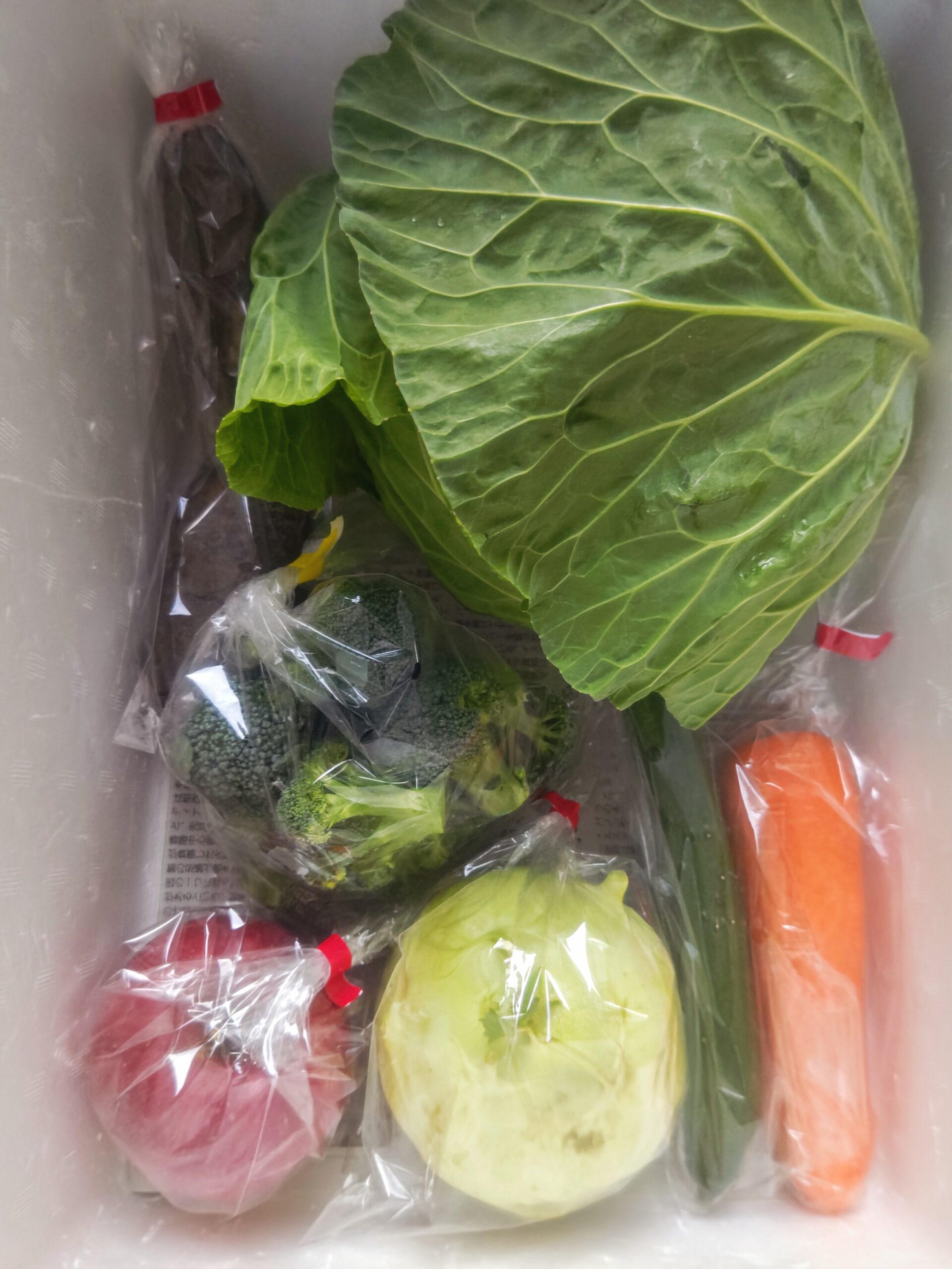 12月4日(木)に宅配予定の野菜のセットはこちらです！