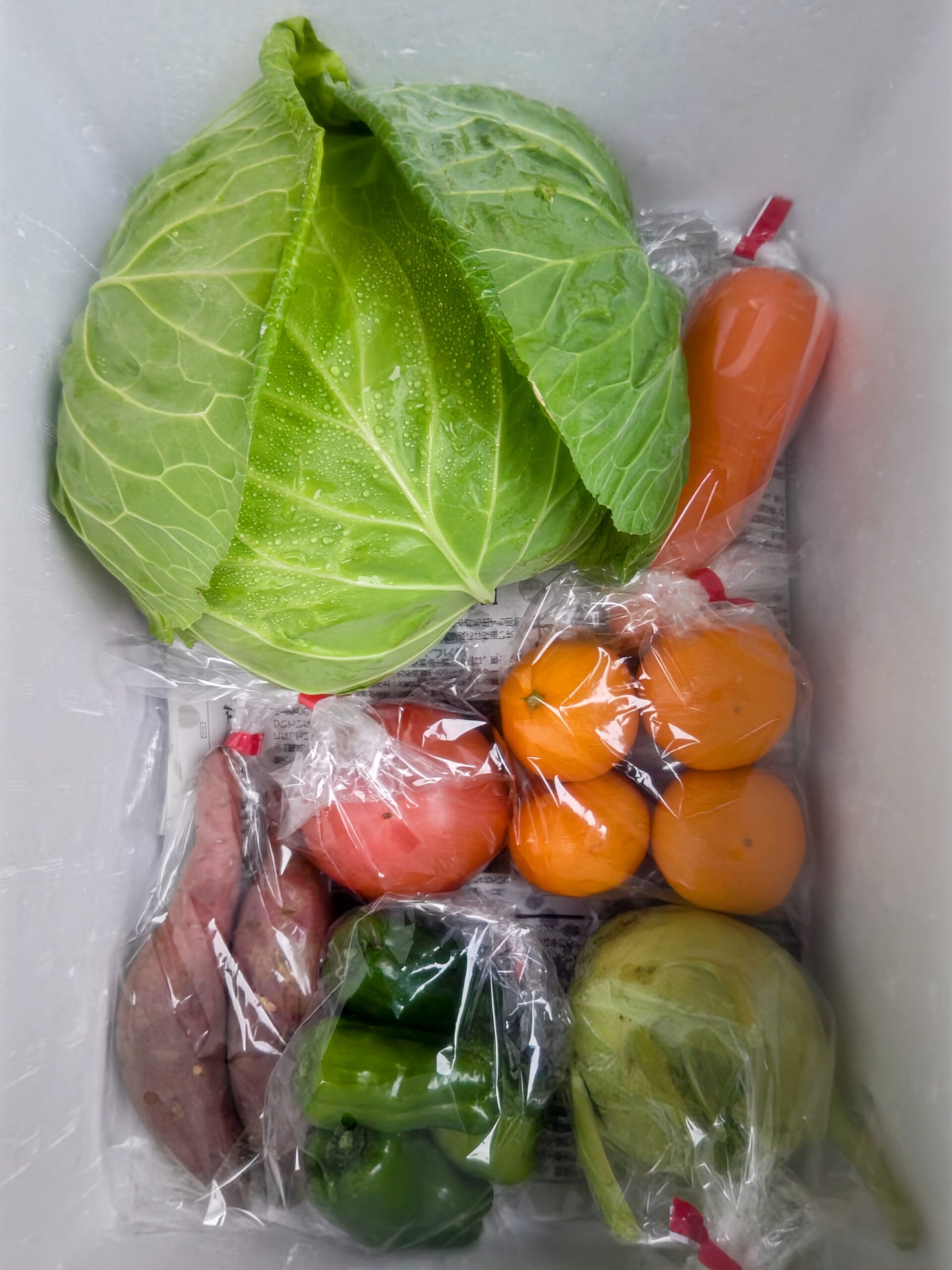 12月25日(木)に宅配予定の野菜のセットはこちらです！