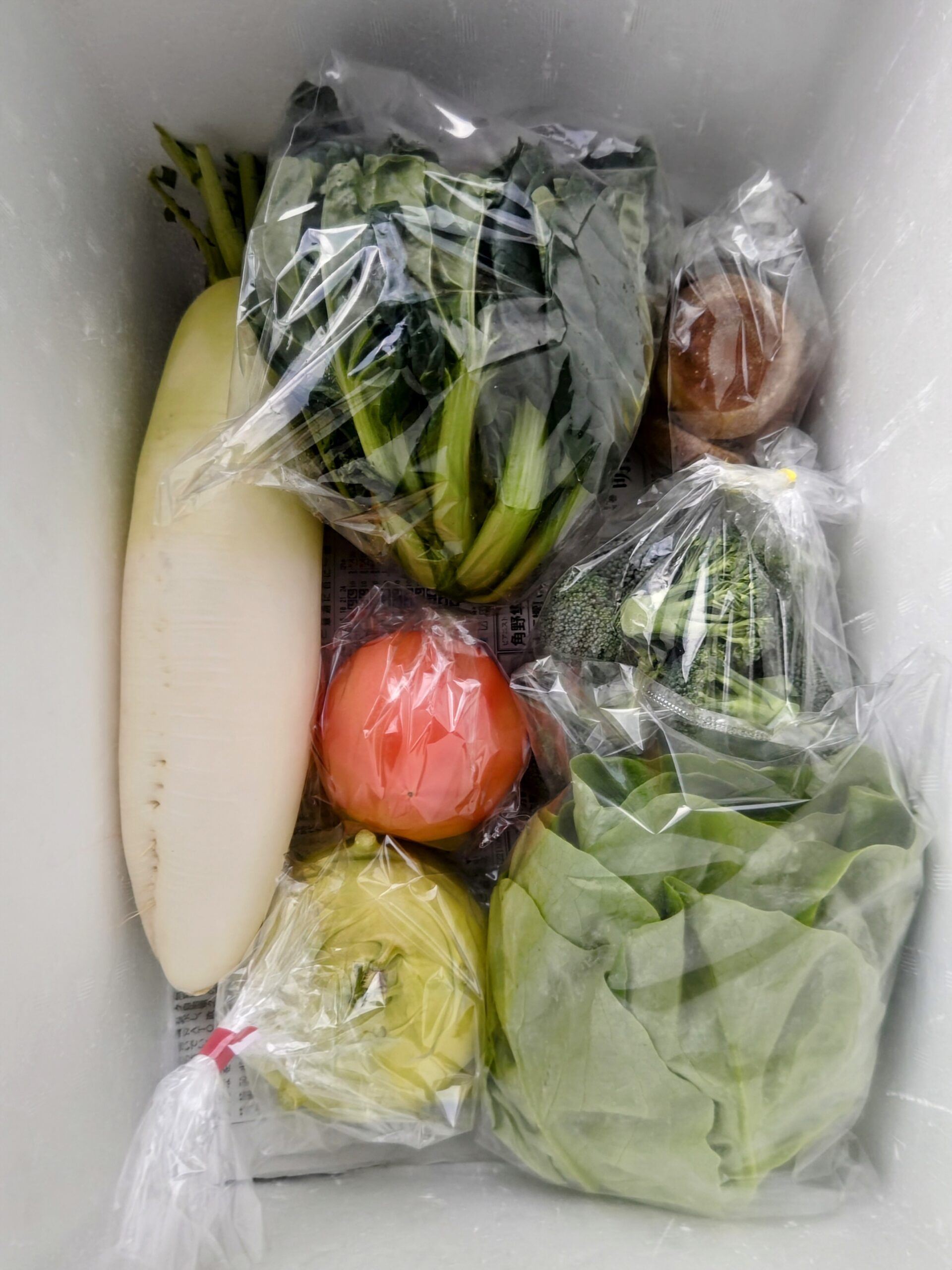 1月22日(木)に宅配予定の野菜のセットはこちらです！