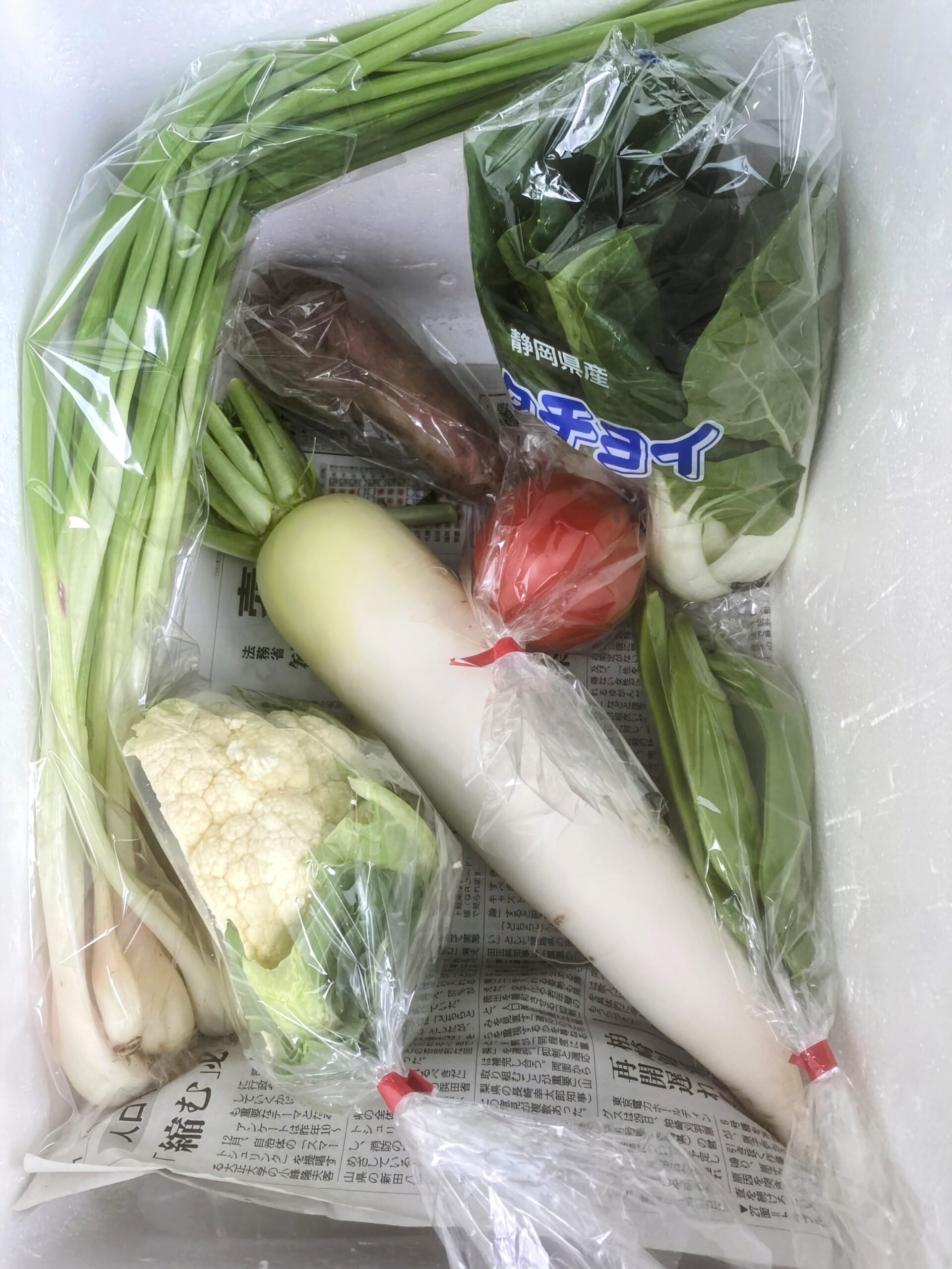 4月13日(月)に宅配予定の野菜のセットはこちらです！