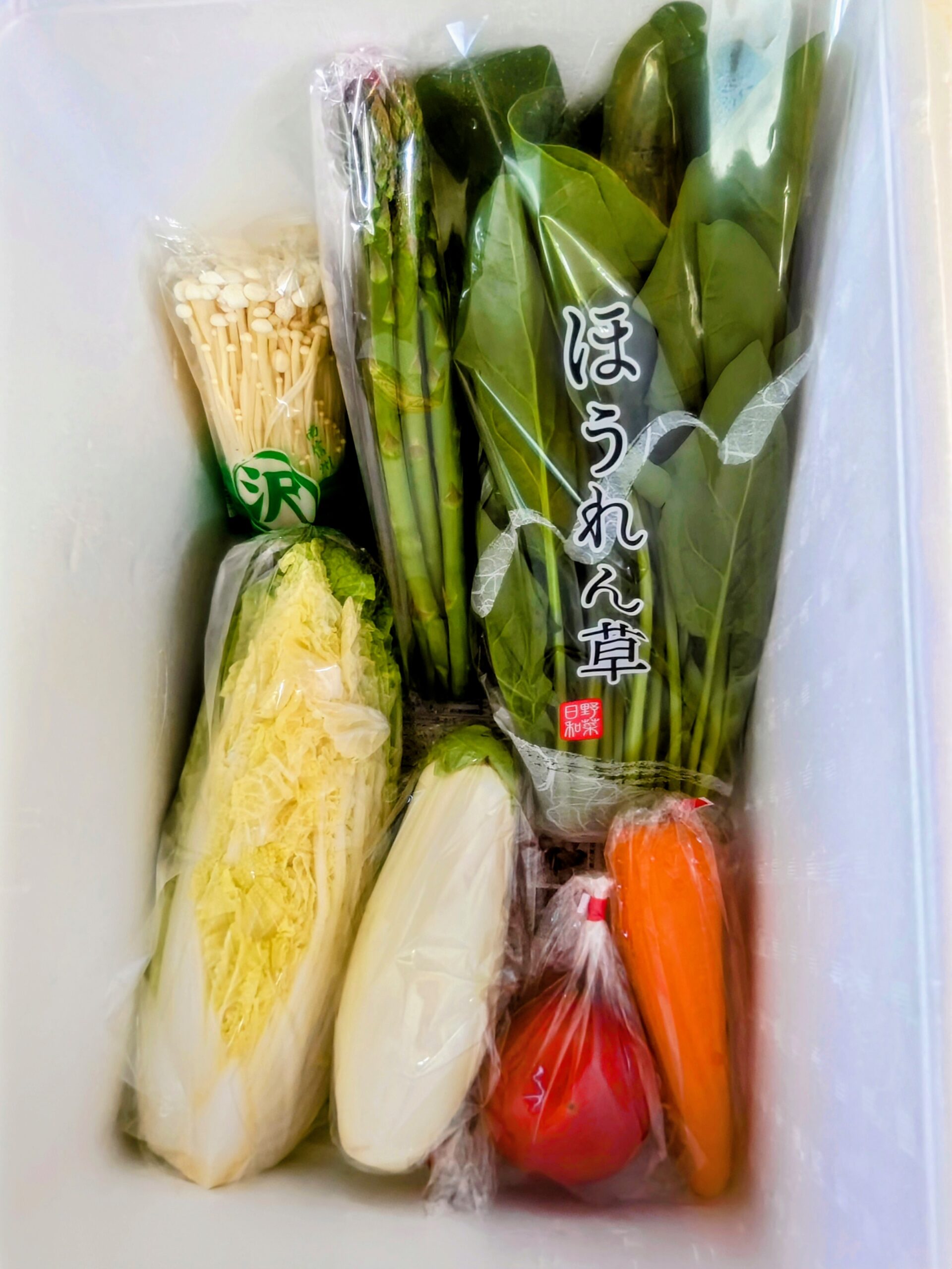 4月20日(月)に宅配予定の野菜のセットはこちらです！