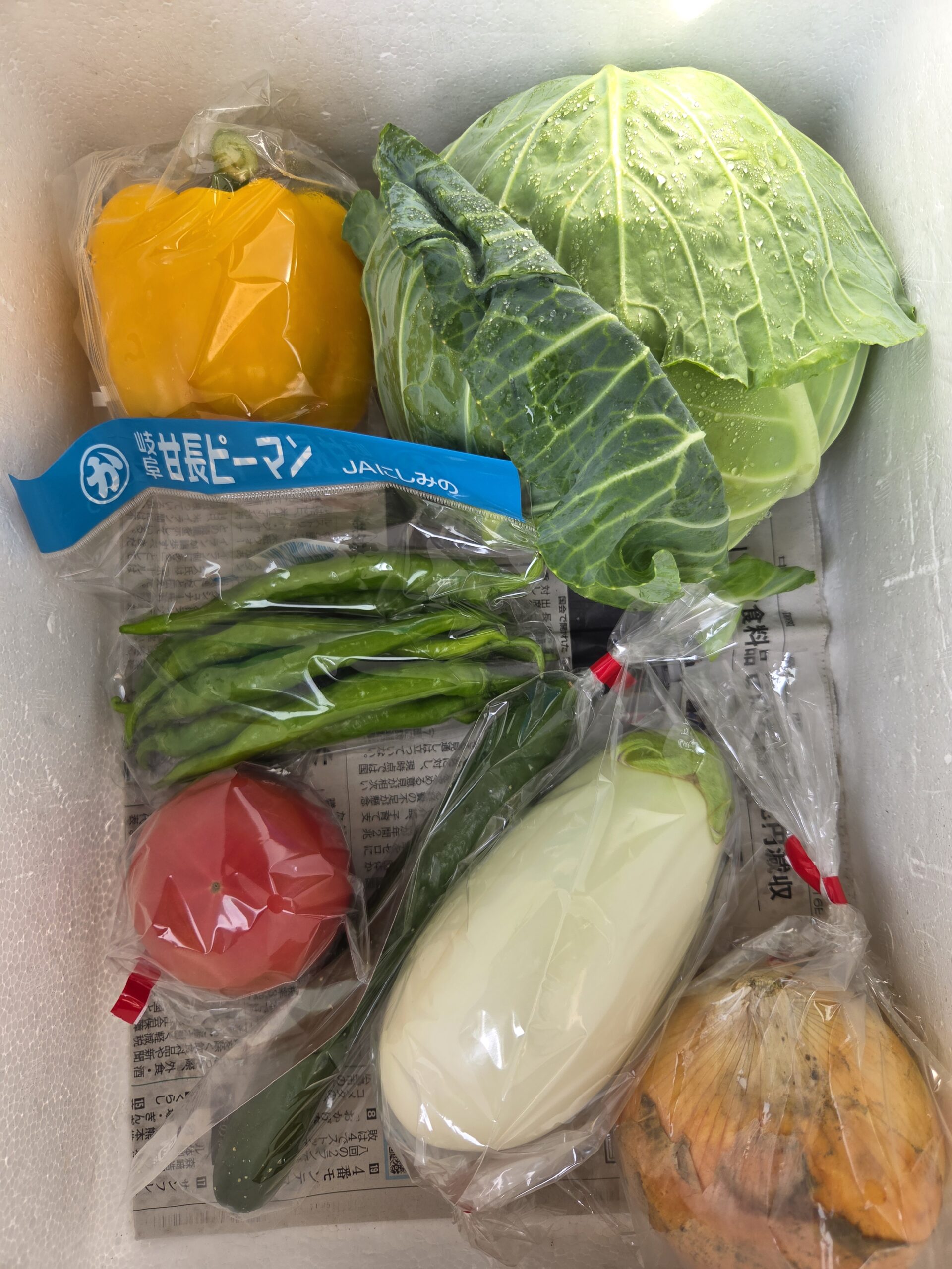6月18日(木)に宅配予定の野菜のセットはこちらです！