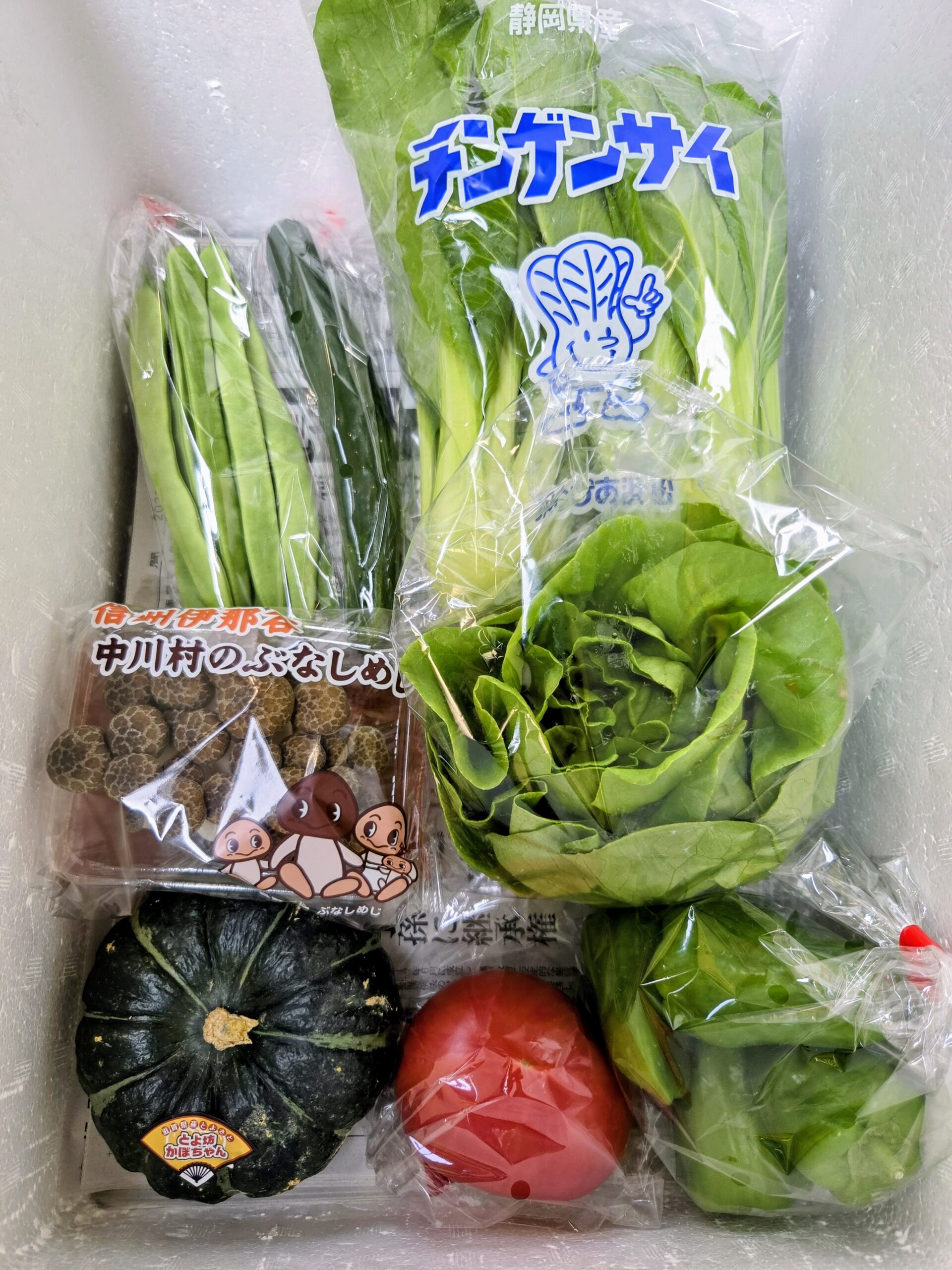 7月20日(月)に宅配予定の野菜のセットはこちらです！