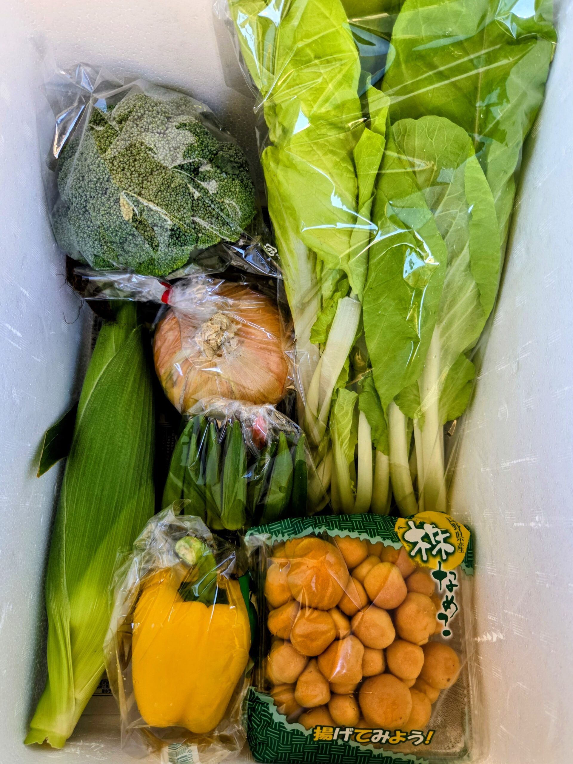 8月6日(木)に宅配予定の野菜のセットはこちらです！