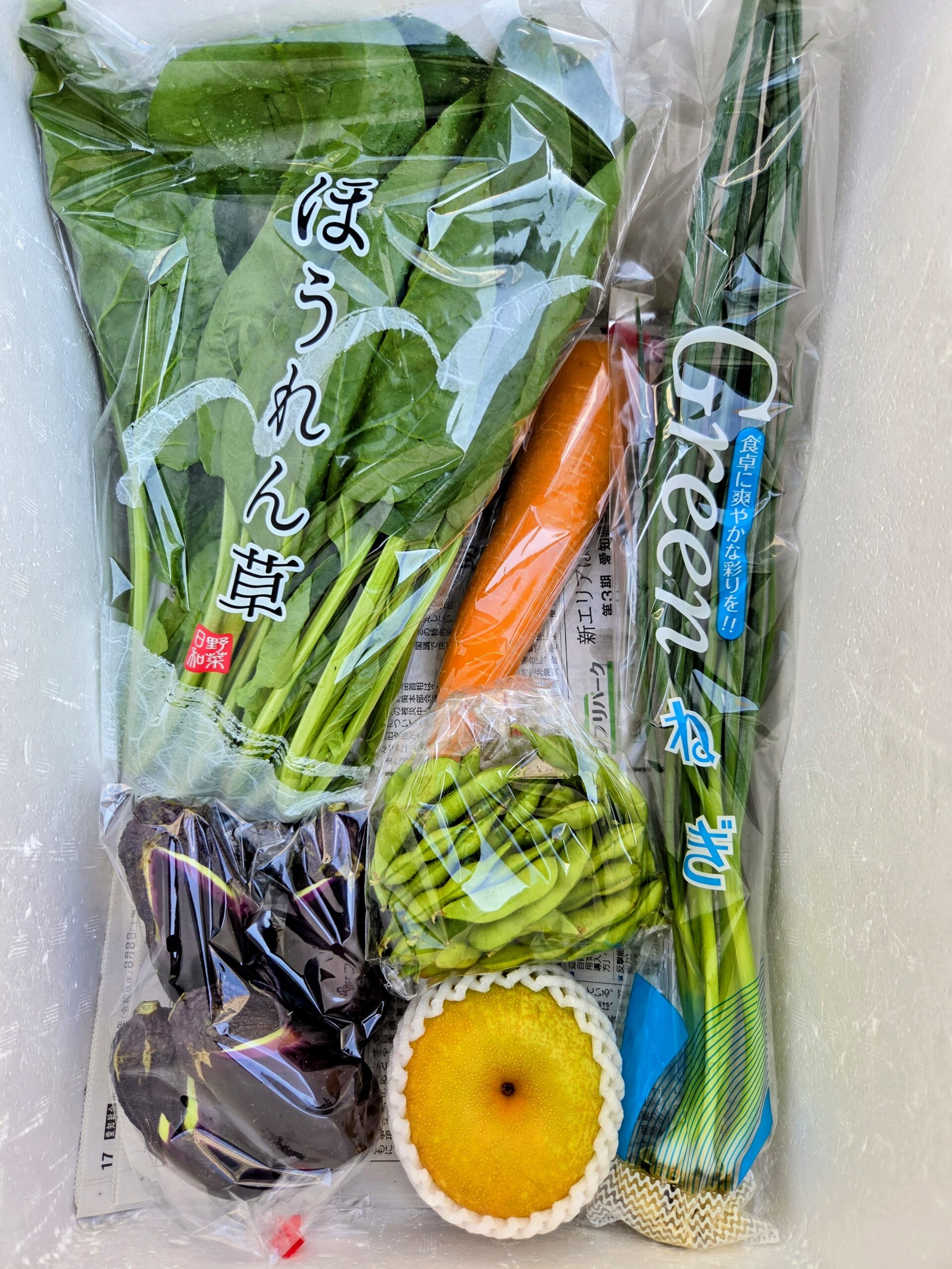 8月10日(月)に宅配予定の野菜のセットはこちらです！