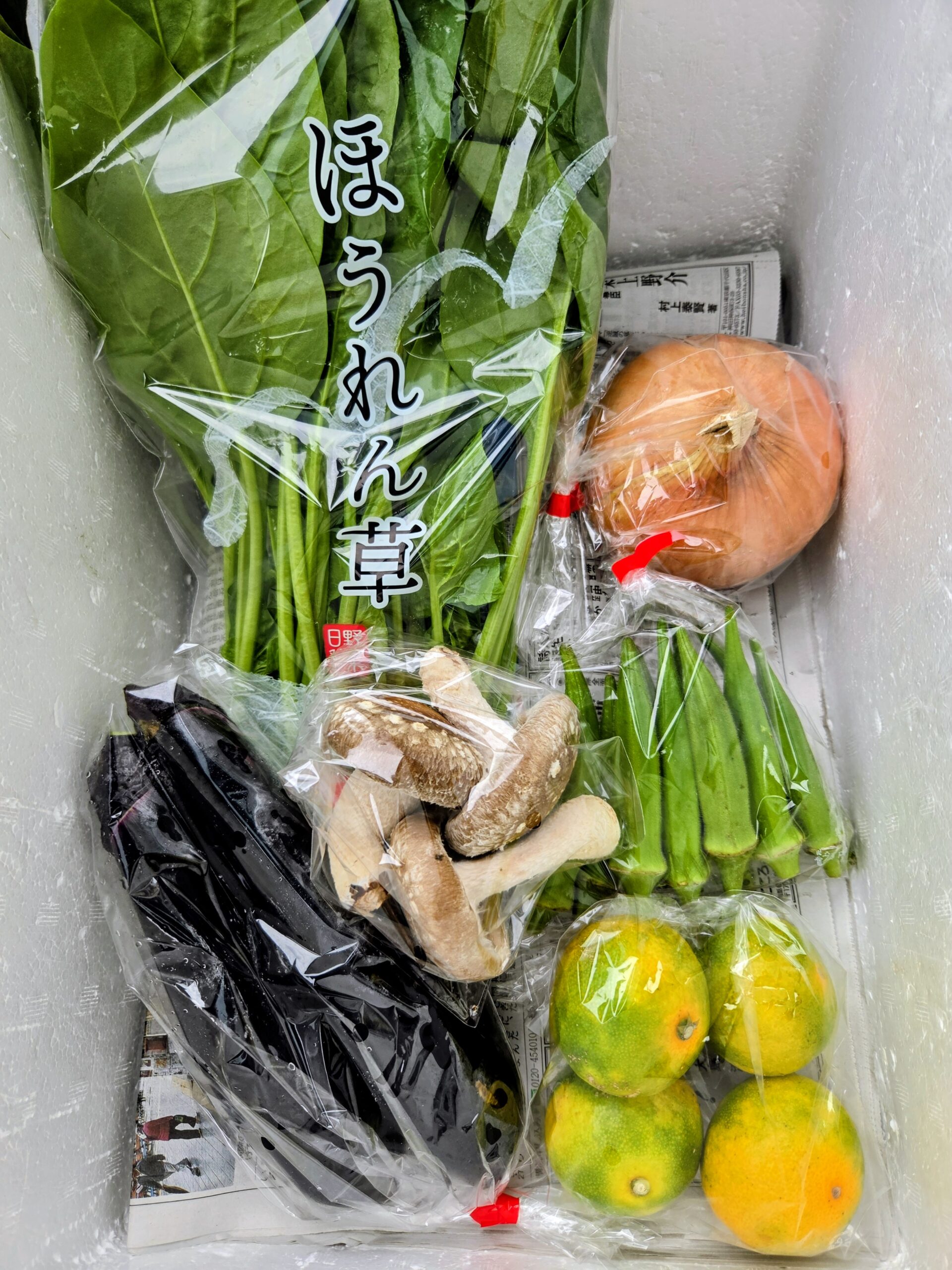 9月28日(月)に宅配予定の野菜のセットはこちらです！