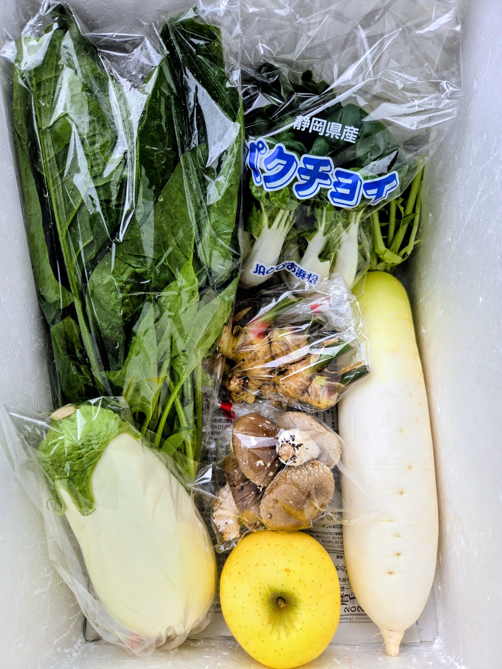 10月19日(月)に宅配予定の野菜のセットはこちらです！